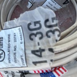 New Left Over 14-3G Wire 200ft $80