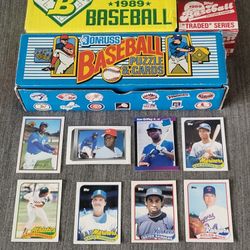 Lot of 3 1989 Complete Baseball Card Factory Sets Donruss Bowman Topps Traded Ken Griffey Jr Rookie