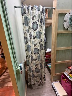 Curtain and shower rod