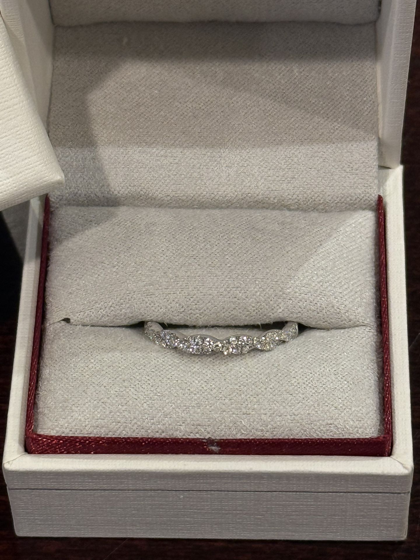 14K White Gold Wedding Band - NEW Shane co. 