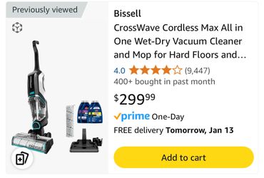 Bissell Wet Dry Vacuum $60