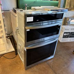 LG microwave wall oven combo 30 inch wide stainless steel