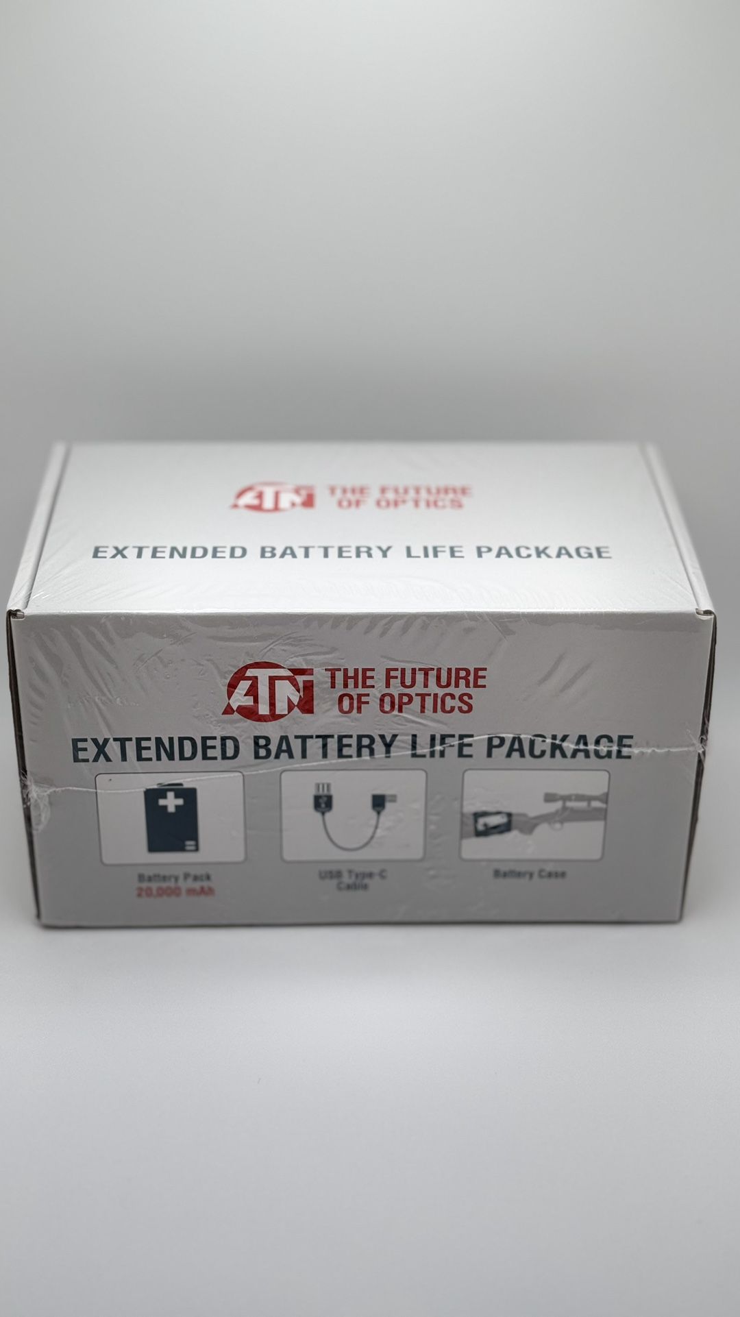 ATN Power Kit 20000mAh Battery Pack w/USB Connector provides up to 22 hrs of continuous use