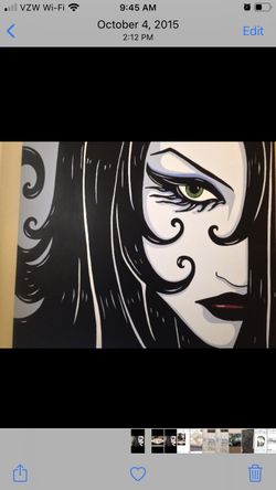 Painting 48x48 Large Acrylic Painting “Lola”