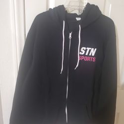 Brand New Still In Package Nice Black Hoodie Zip Up Sweatshirt Size 2x 