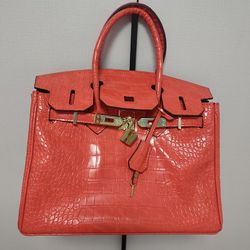  Crocodile Pattern Bag 