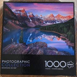 Mountains On Fire 1000 Piece Puzzle