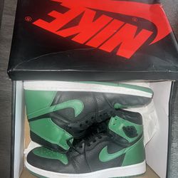 Green Jordan 1s 