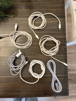 6 Type C To Lightening Chargers 