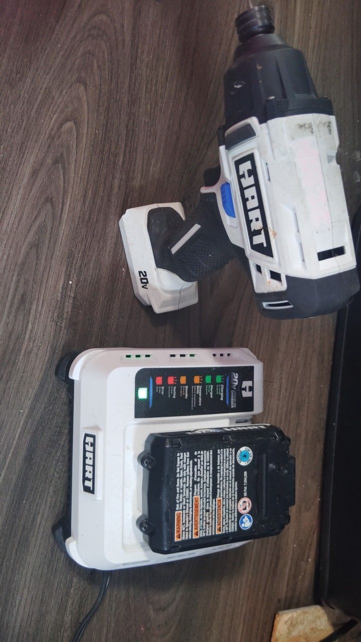 Hart Impact Drill W Charger N Battery
