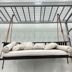 allen + roth Daybed with Tan Cushion(S) and Steel Frame