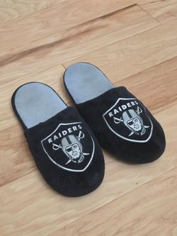 Las Vegas Raider's Comfort House Slippers. Extra Large Size.