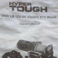 2500lb12vdcelectric ATM Winch