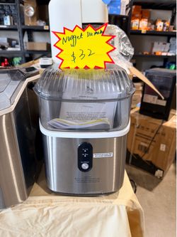 Antarctic Star Nugget Ice Makers Countertop, Pebble Ice Machine with Chewable Pellet Ice, 34Lbs/24H, Self-Cleaning, Sonic Ice, One-Click Operation, fo