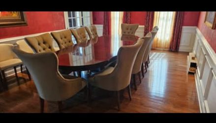 LUXURY BERNHARDT 10 PERSON DINING Set - PERFECT CONDITION, RARE FIND!!