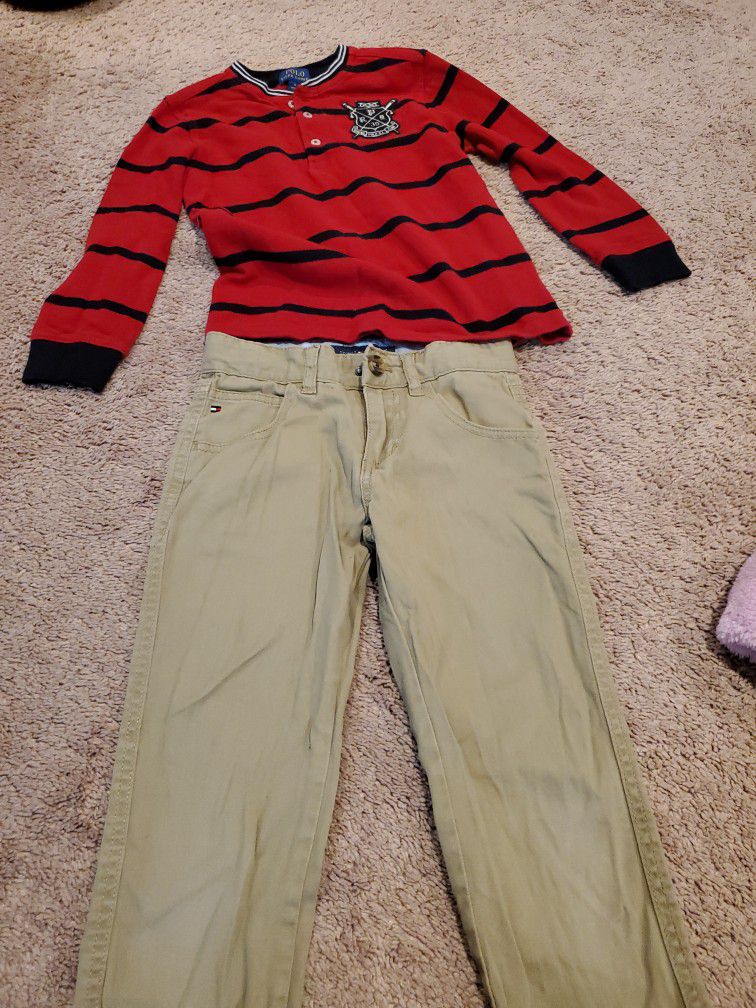 Polo Ralph Lauren Shirt And Tommy Hilfiger Pants  