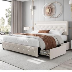Bed frame Queen Size With Mattress 
