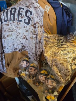 Padres hoodie and no no joe plush dolls