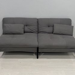 New Sofa Futon Bed Grey 