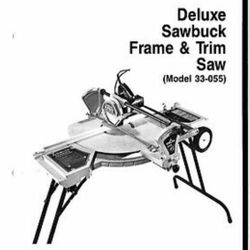Delta Sawbuck Frame & Trim Saw 