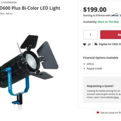 Dracast Boltray COB Light BiColor