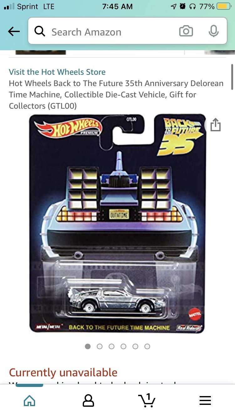 Back To The Future 35th Anniversary Hot Wheels