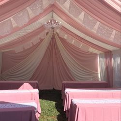 Blush pink & Ivory Draping !!