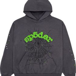 Sp5der Hoodie Web Grey