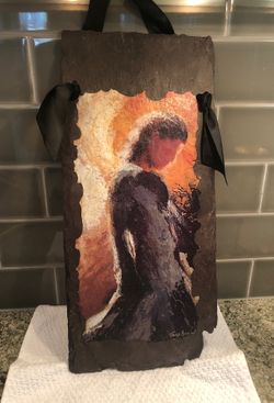 Angel on slate