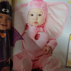Infant/toddler pink elephant, Halloween costume size 6/12, 12/18, 2T 