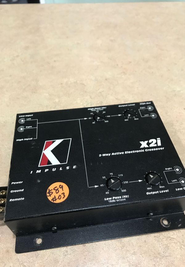 Kicker X2i Car Audio Impulse 2Way Active Crossover High and low stereo