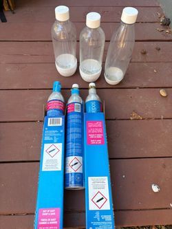 SodaStream CO₂ Cylinders + Bottles
