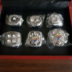 NLF Steelers Championship Ring Set Of 6