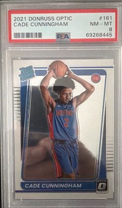 NBA Panini Donruss Optic Rated Rookie Cade Cunningham #161 PSA 8 Pistons