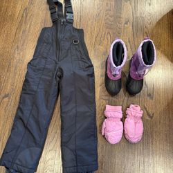 Kids snow gear -used