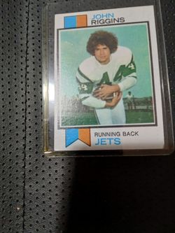 John Riggins rookie 1973 football card
