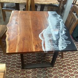 Acacia Ocean Epoxy Table 