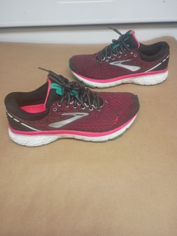 Brooks Ghost 11 Athletic Multicolor Running Training Shoes Women's Size 9