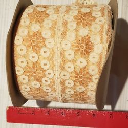 Antique spool peach lace