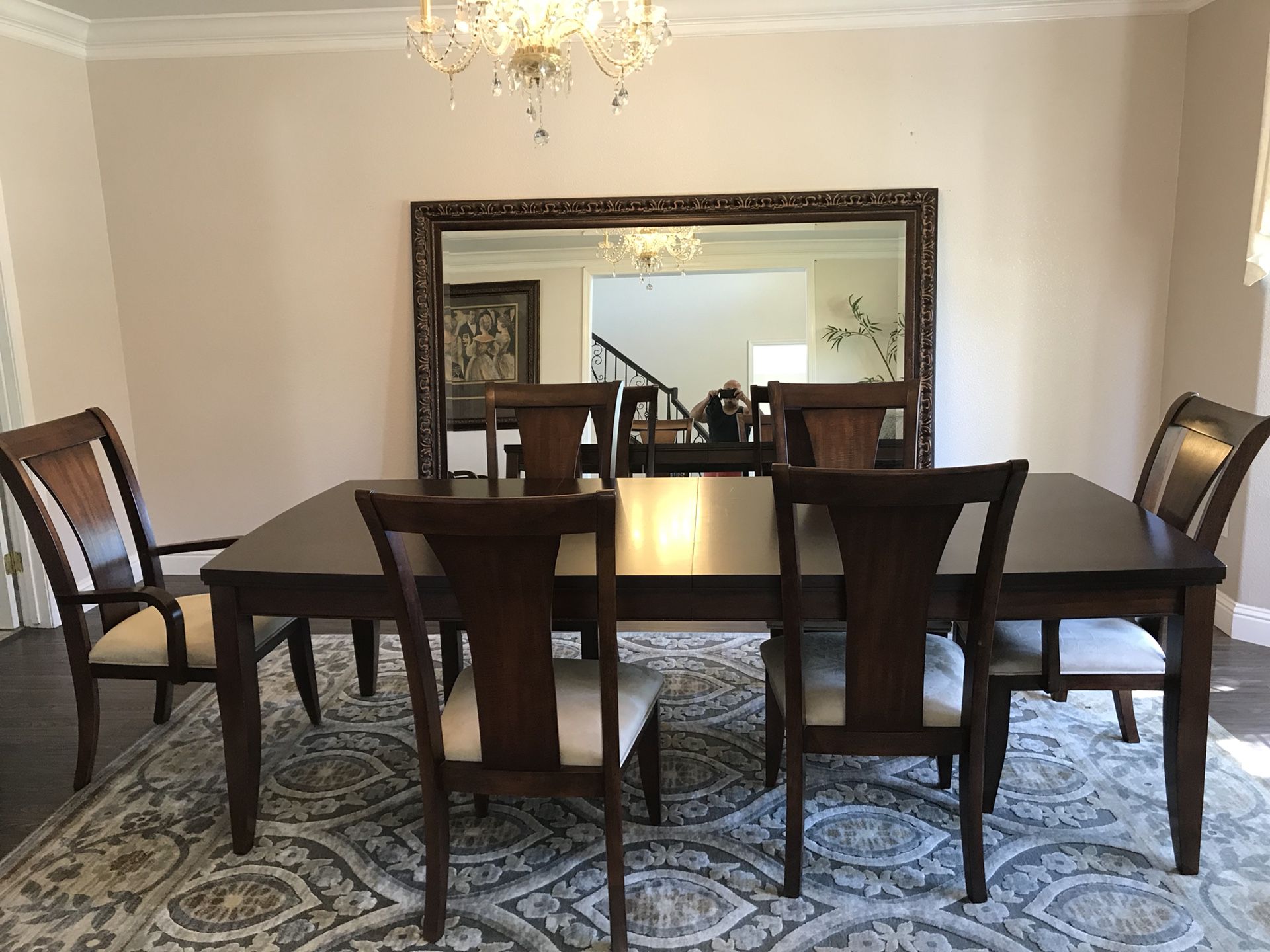 **Dining table and buffet set.**bought from Macy’s