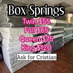 Box Springs  Twin box Full box  Queen box  King box  Bases para colchon  Box spring 