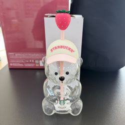 StarBucks Pink Bearista  Tumbler Cup