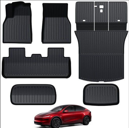 Brand New 2025 - 2026 TESLA Y JUNIPER ALL WEATHER Full Coverage CARGO MATS BNIB NEVER USED