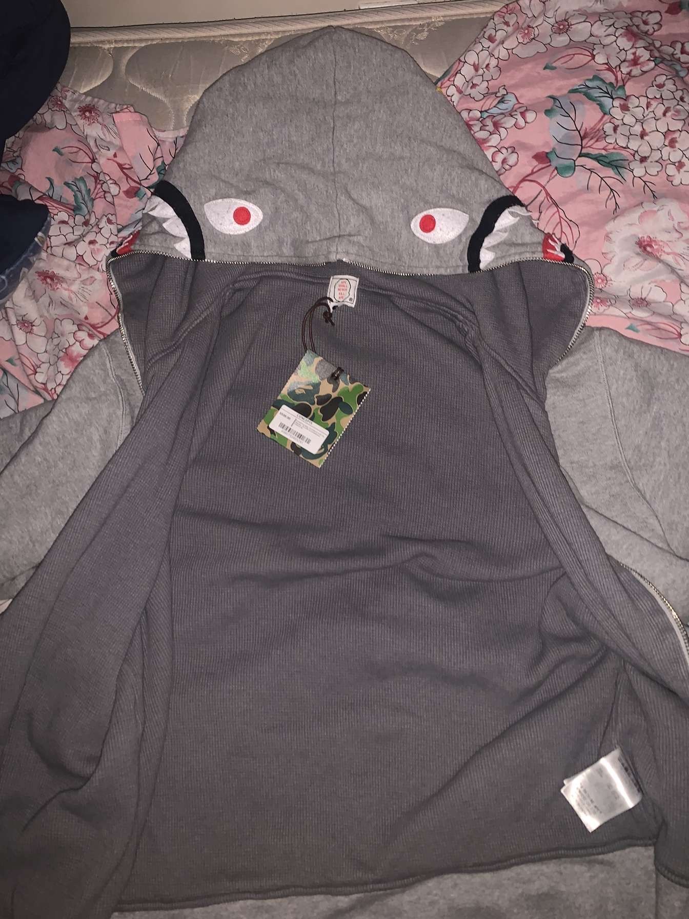 BAPE 2nd Shark Full Zip Hoodie (grey)