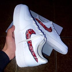 Red Bandanna Custom AF1
