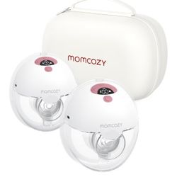 Momcozy Breast Pump Hands Free M5, 3 Modes & 9 Levels, Electric Breast Pump Portable - 24mm, 2 Pack