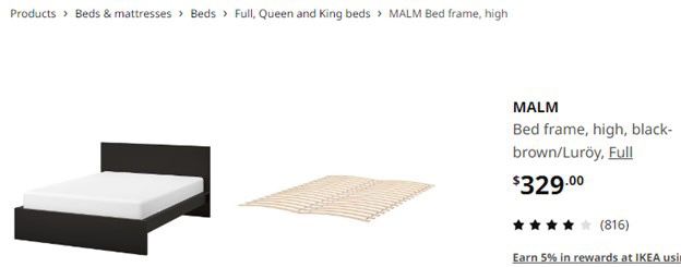 IKEA MALM BED, MATTRESS(TWIN), CHEST & NIGHT STAND
