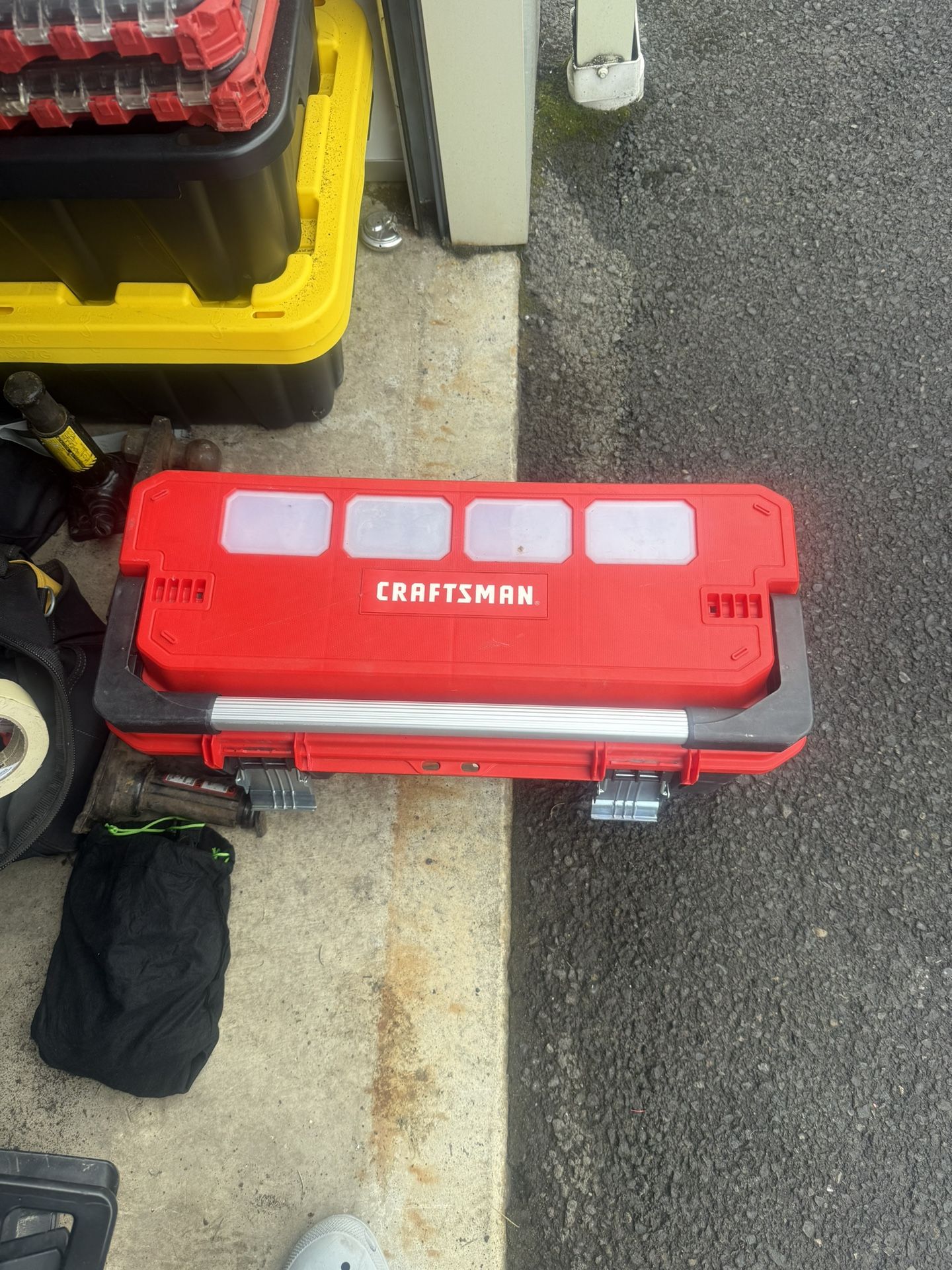 CRAFTSMAN Tool Box, Tool Storage, Lockable, Red/Black,