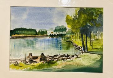 ‘Along the Potomac’ Water Color From Local Artist
