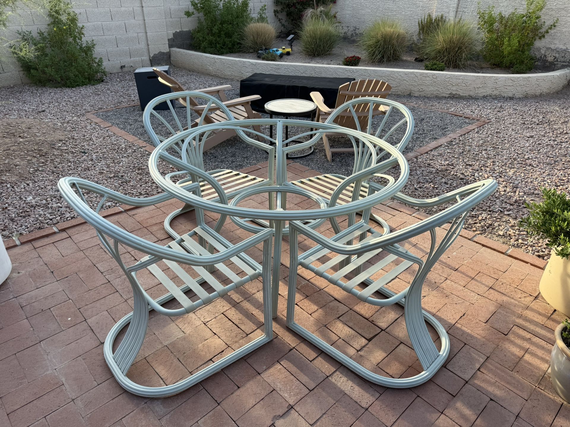 Vintage Mid Century Patio Set by Russell Woodard